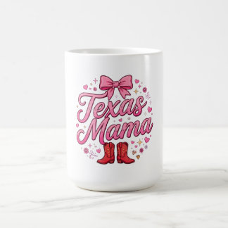 Caneca De Café Camisa com Laço Coquette Texas Mama - Laço Rosa Te
