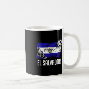 Caneca De Café Camisa da Bandeira de El Salvador Time de Futebol