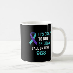 Caneca De Café Camisa da Linha de Ajuda 988 Prevenção ao Suicídio
