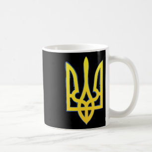 Caneca De Café Camisa da Ucrânia Tridente Ucraniano Militar Zelen