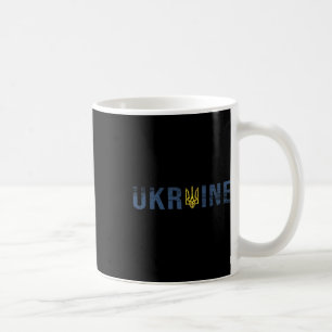 Caneca De Café Camisa da Ucrânia Tryzub Tridente Emblema Militar