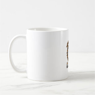 Caneca De Café Camisa de Amor de Cachorro Gravura Vintage Design 