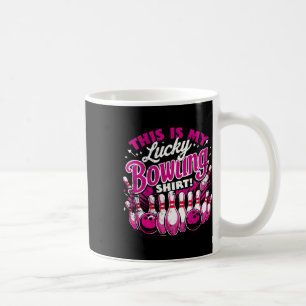 Caneca De Café Camisa De Boliche Sortuda Não Lave Uma Citação Eng