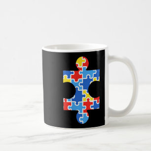 Caneca De Café Camisa de Bolso com Peça de Quebra-Cabeça de Consc