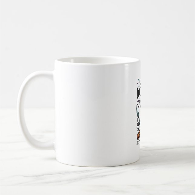 Caneca De Café Camisa de Bruxa de Halloween Design de Humor de Fa (Esquerda)