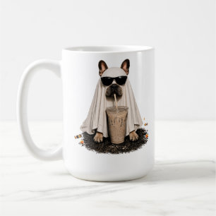 Caneca De Café Camisa de café com fantasia engraçada de Bulldog F