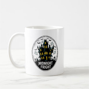 Caneca De Café Camisa de Casa Assombrada Noite Assustadora Vetor 