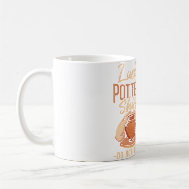 Caneca De Café Camisa de Cerâmica Lucky Pottery Não Lavar (Esquerda)