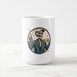 Caneca De Café Camisa de Conductor Esqueleto Chique