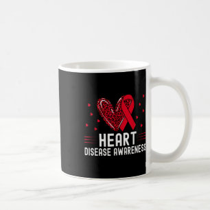 Caneca De Café Camisa De Consciência Da Doença Cardíaca Veste Ver