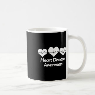 Caneca De Café Camisa de conscientização sobre doenças cardíacas 