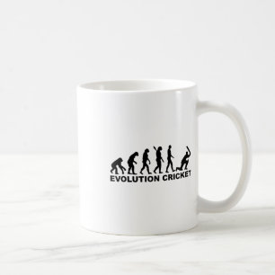 Caneca De Café Camisa de críquete Evolução do Homem
