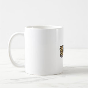 Caneca De Café Camisa de Dentista Patriota Dente Leopardo Vintage