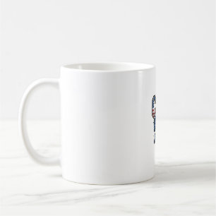 Caneca De Café Camisa de desenho de gravura vintage com laço CNA 