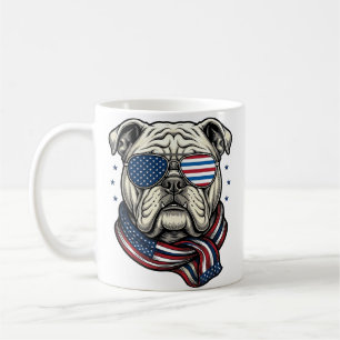 Caneca De Café Camisa de Desenho de Gravura Vintage do Bulldog Pa