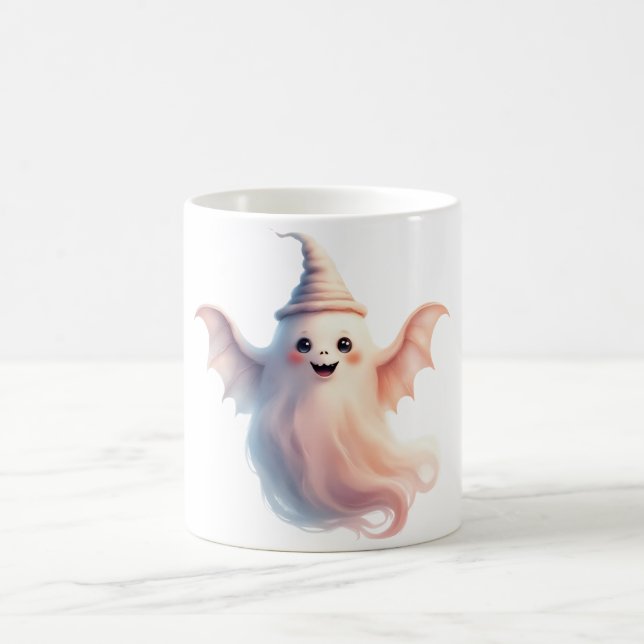 Caneca De Café Camisa de Dia das Bruxas Spooky - Fantasma Engraça (Centro)