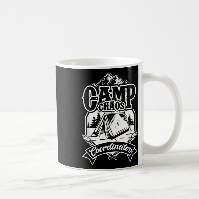 Caneca De Café Camisa de Diretor de Conselheiro de Caos de Acampa (Direita)