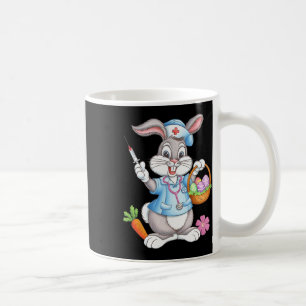 Caneca De Café Camisa de Enfermeira Alegre Páscoa Estetoscópio Co