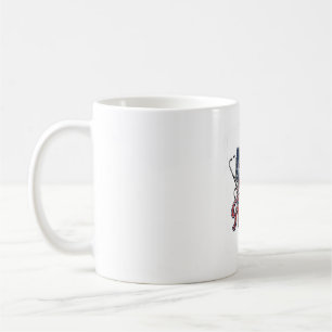 Caneca De Café Camisa de Enfermeira Patriótica EUA Coração Esteto