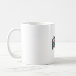 Caneca De Café Camisa de Enfermeira Registrada Tipografia Floral 