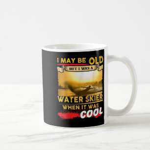 Caneca De Café Camisa de Esqui Aquático - Eu Posso Ser Velho Mas
