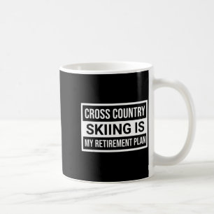 Caneca De Café Camisa de esqui cross country esqui é homens apose