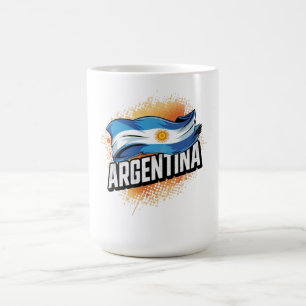 Caneca De Café Camisa de Fã de Futebol Americano da Argentina 202
