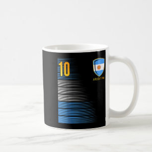 Caneca De Café Camisa de Fã de Futebol da Argentina Bandeira Arge