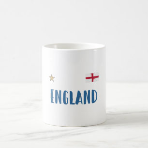 Caneca De Café Camisa de Fã de Futebol da Inglaterra Bandeira Ing