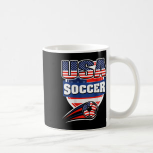 Caneca De Café Camisa de Fãs de Futebol Orgulhosamente Americanos