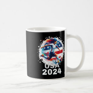 Caneca De Café Camisa de Futebol Bandeira Americana Futebol Femin