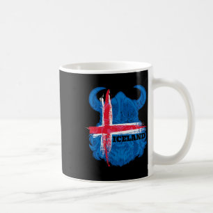 Caneca De Café Camisa de Futebol da Bandeira da Islândia Fã de Fu