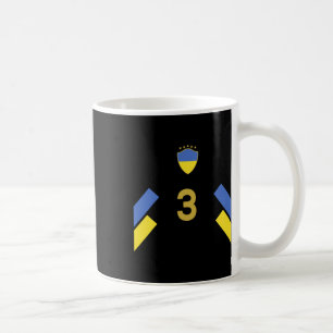 Caneca De Café Camisa de Futebol da Ucrânia - Número de Pé da Ban