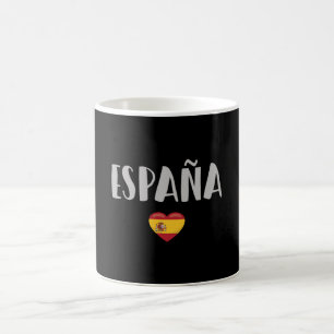 Caneca De Café Camisa de Futebol Fã da Espanha Bandeira