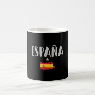 Caneca De Café Camisa de Futebol Fã da Espanha Bandeira