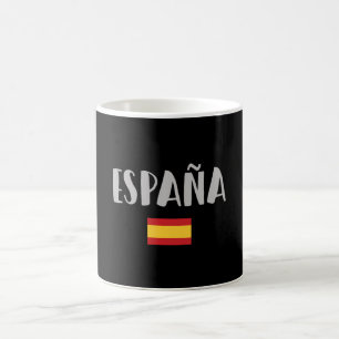 Caneca De Café Camisa de Futebol Fã de Espanha Bandeira