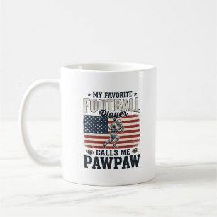 Caneca De Café Camisa de Futebol Pawpaw Vintage Bandeira American