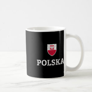 Caneca De Café Camisa de Futebol Vintage da Polônia Soccer Polone