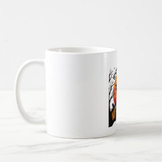 Caneca De Café Camisa de Gato do Halloween Humor de Vida Assustad
