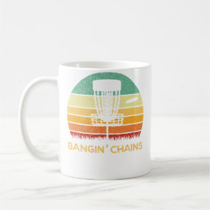 Caneca De Café Camisa de Golfe de Disco Engraçada Bangin' Chains
