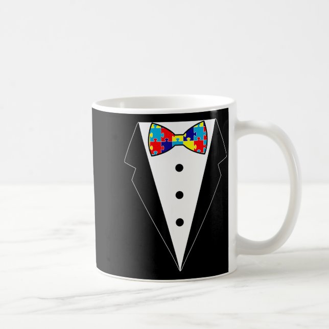 Caneca De Café Camisa de Gravata de Puzzle de Conscientização do  (Direita)