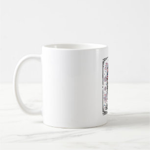Caneca De Café Camisa de Gravura Vintage Foguetes de Caveira Patr
