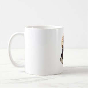 Caneca De Café Camisa de Gravura Vintage Rosa Coroada por Jesus 2