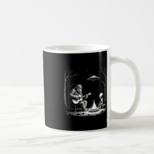 Caneca De Café Camisa de Guitarra Bigfoot Acampamento Alien Ufo S