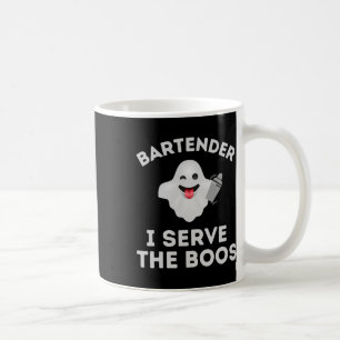Caneca De Café Camisa de Halloween Bartender - Servidor Fantasma