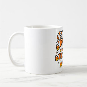 Caneca De Café Camisa de Halloween Witch Way To The Candy