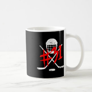 Caneca De Café Camisa de Hockey Vintage Número 31