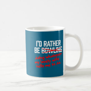 Caneca De Café Camisa de Homem de Boliche Esposa Adorável Dizendo