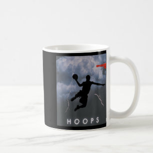Caneca De Café Camisa de Hoops de Basquete de Tempestade Elétrica