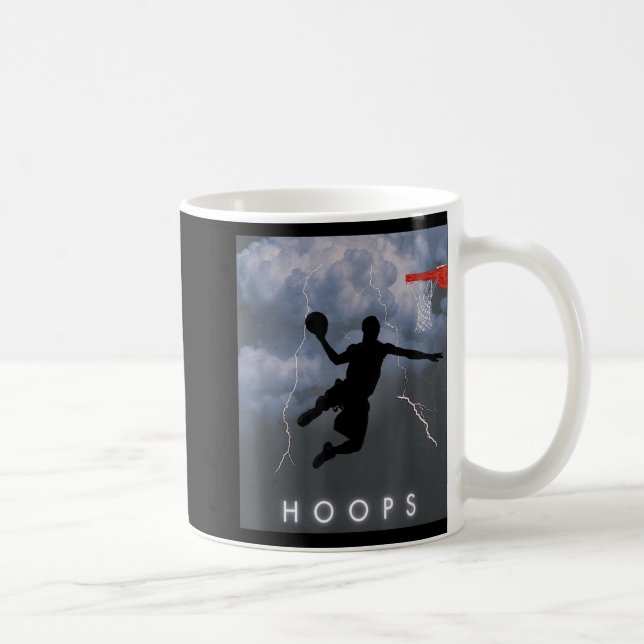 Caneca De Café Camisa de Hoops de Basquete de Tempestade Elétrica (Direita)
